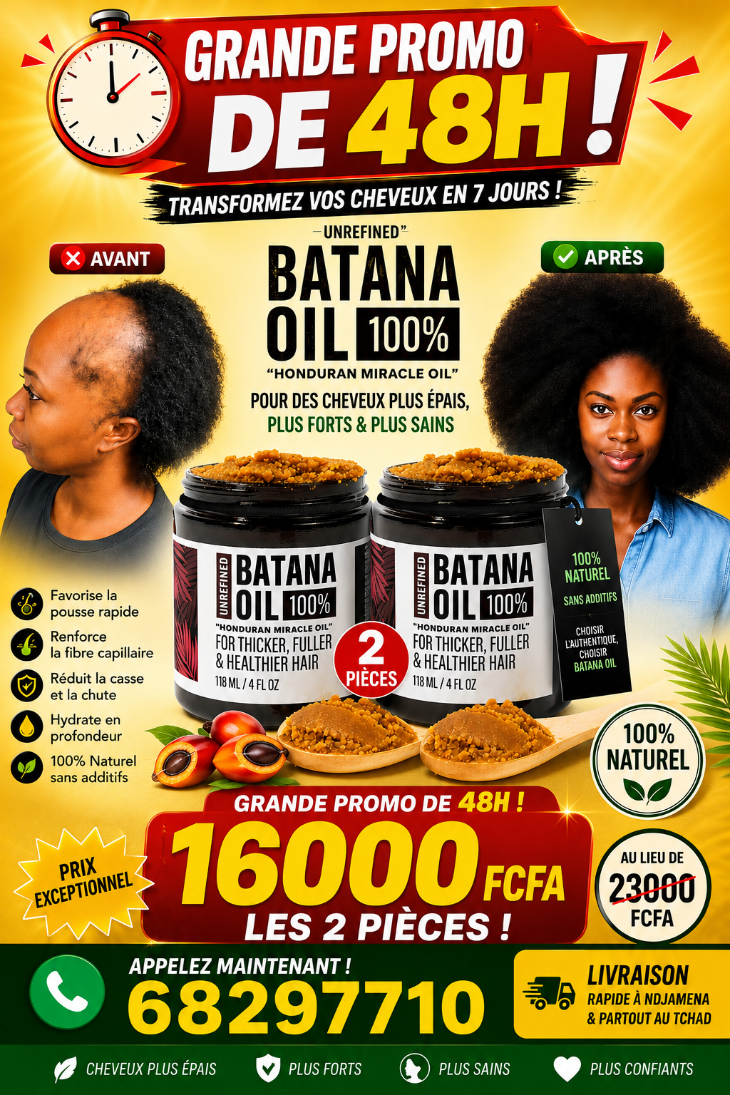 BATANA OIL 100% NATUREL