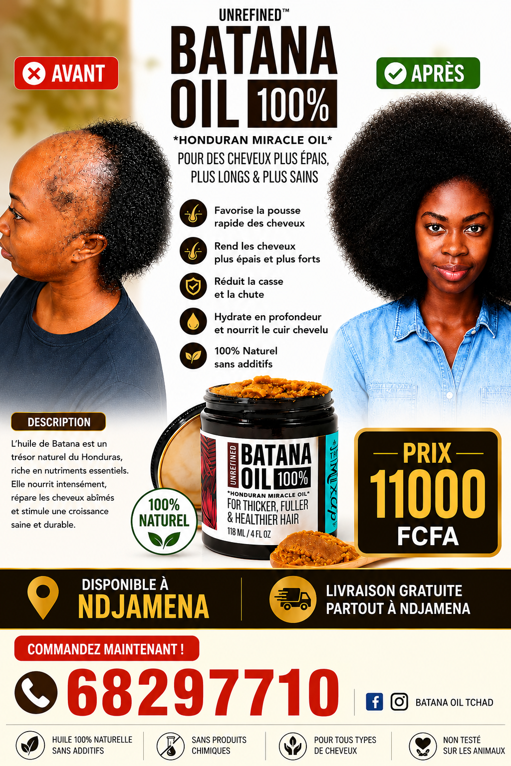 Batana Oil Ultra Repair – Réveille La Beauté De Vos Cheveux