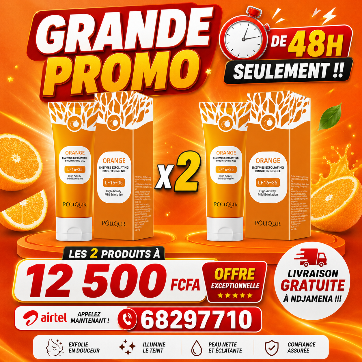 Gel Exfoliant Éclaircissant Visage